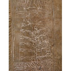 Tree of life with crisscross pattern at the bottom